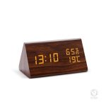 Réveil en bois avec éclairage LED doux