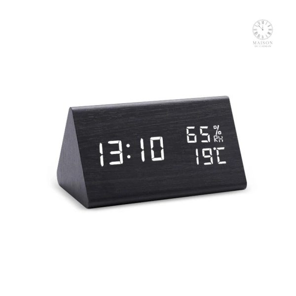 Réveil LED en bois pour une ambiance chaleureuse