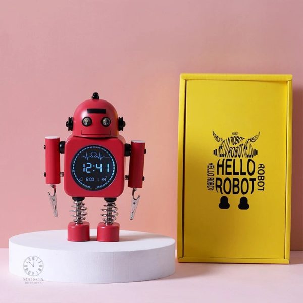 Réveil robot coloré pour chambre d'enfant