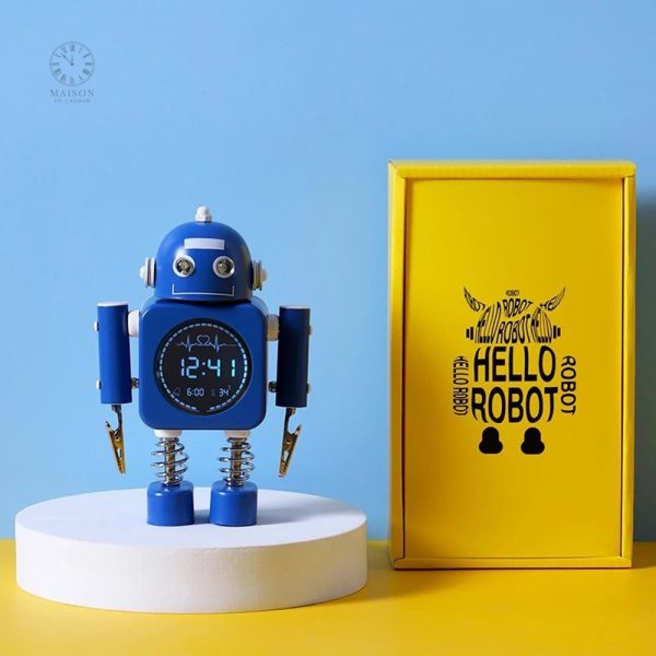 Horloge enfantine en forme de robot