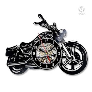 Horloge en vinyle au design créatif et original
